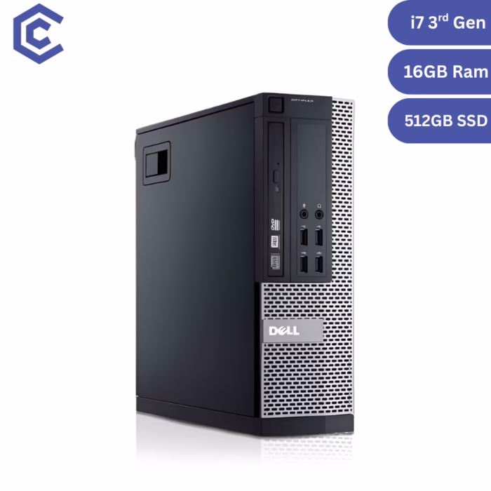 Certified Pre‑Owned Dell OptiPlex 7010 SFF – Intel Core i7 3rd Gen – 16GB RAM – 512GB SSD