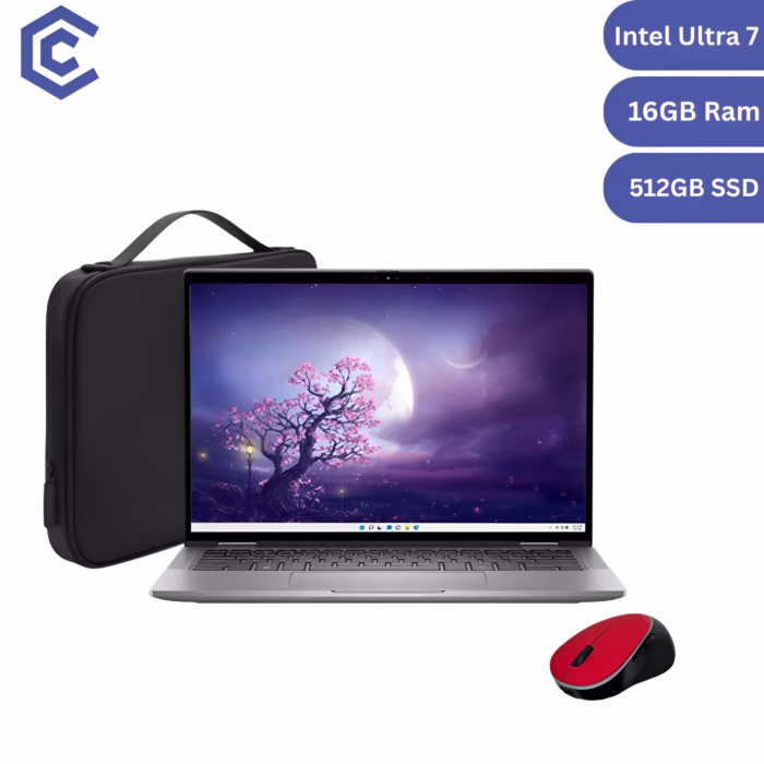 Pristine Like New Dell Latitude 7350 – Intel Core Ultra 7 165U – 16GB RAM – 512GB SSD – 13.3″ FHD+ – Windows 11 Pro + Laptop Bag + Wireless Mouse