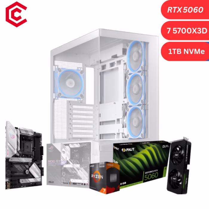 [PreBuilt] Liquid Cooled RTX 5060 Ryzen 7 5700X3D "SNØZ3R0"