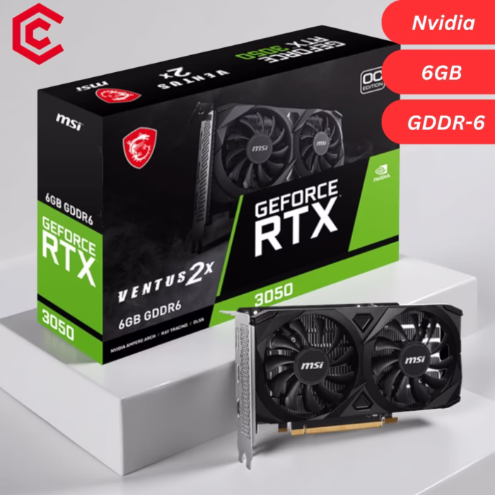 MSI GeForce RTX 3050 VENTUS 2X E 6GB OC Graphics Card